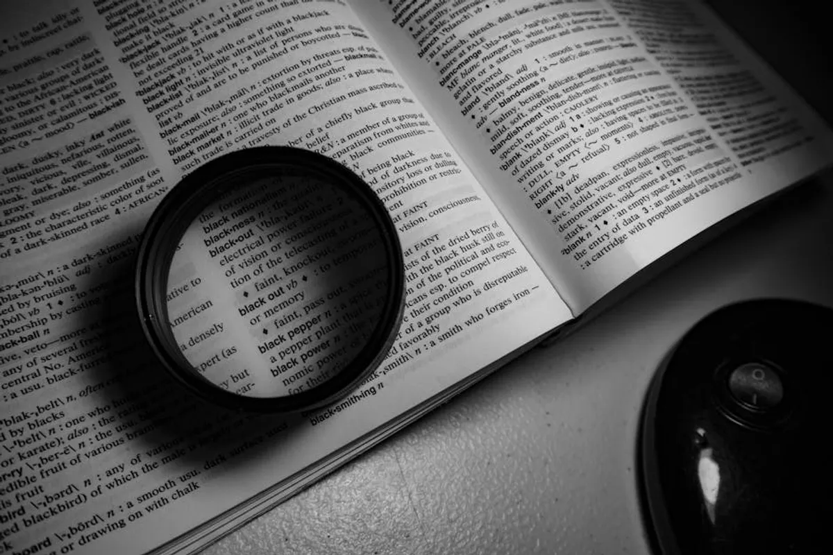 Book Glossary for New Readers